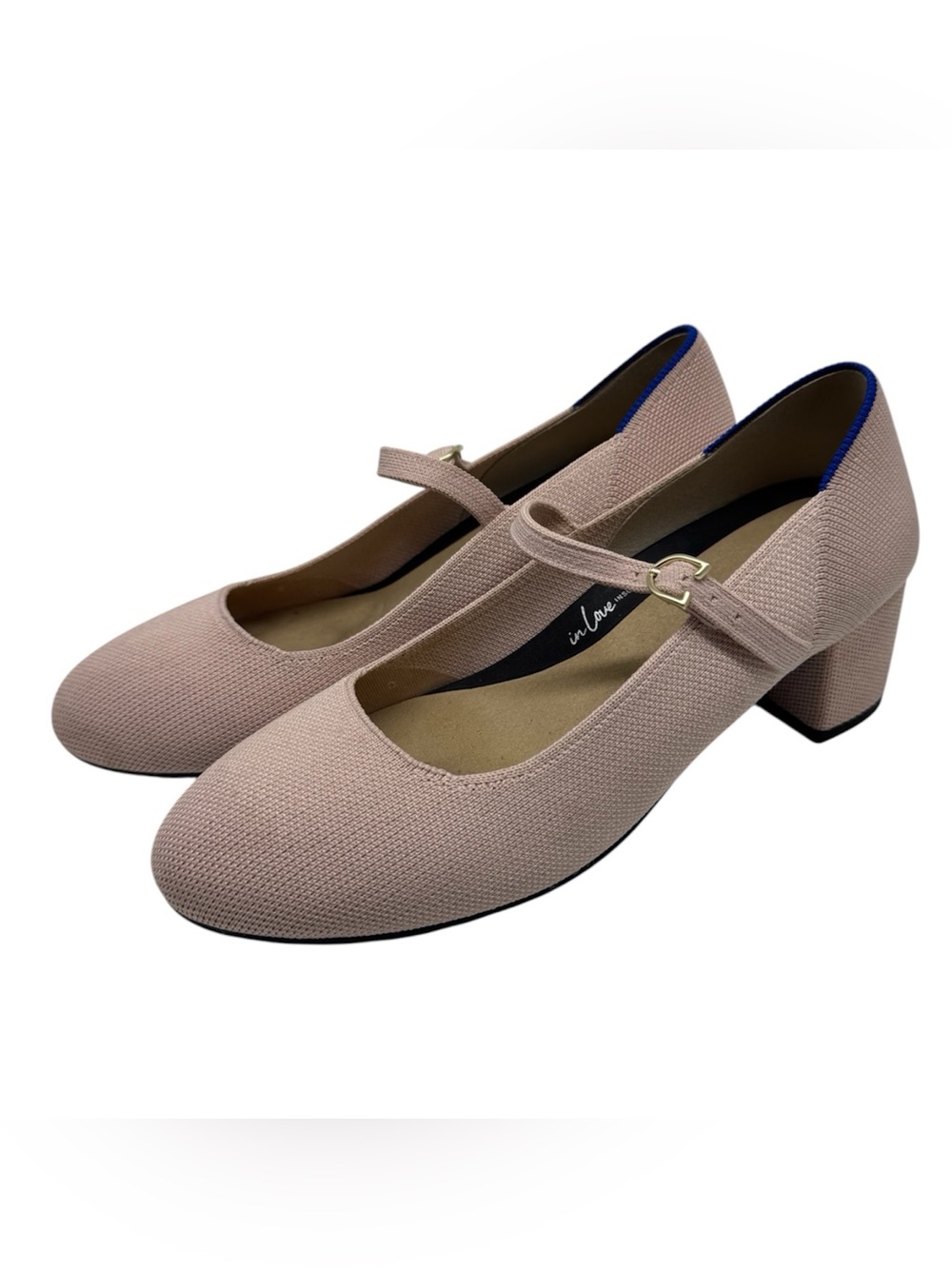 Rothy's The  Mary Jane Heel Pink Rosebud Size 8